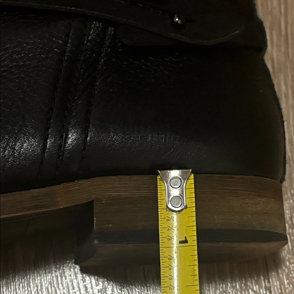 Franco Sarto Kadrien black leather ankle boots, size 8